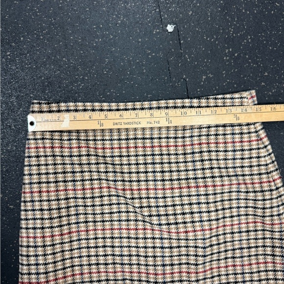 J. Crew Plaid wool-blend A-line mini skirt, NWT, Size 6 - Picture 9 of 10
